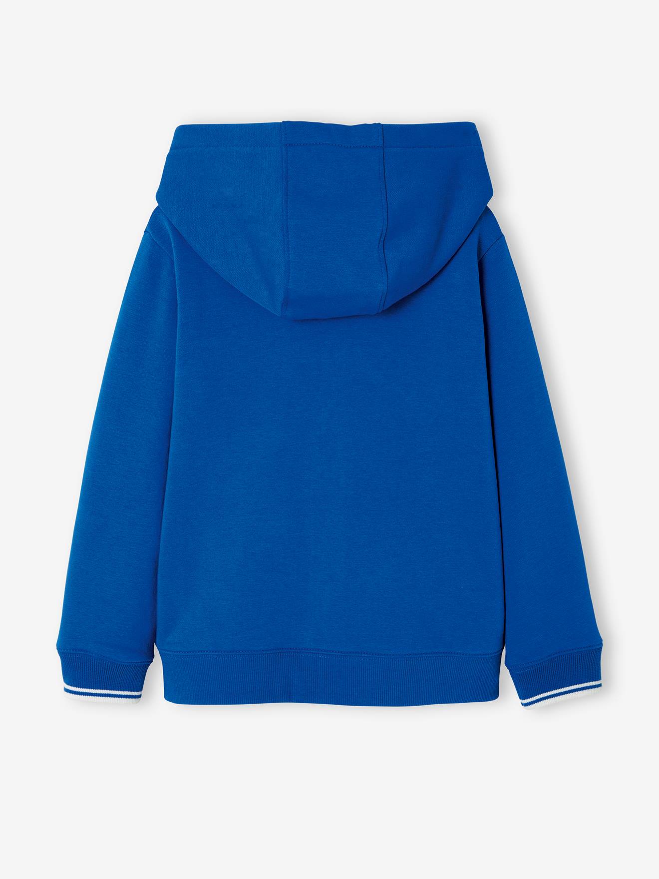 Sweat zippé sport garçon Play Ground bleu vif