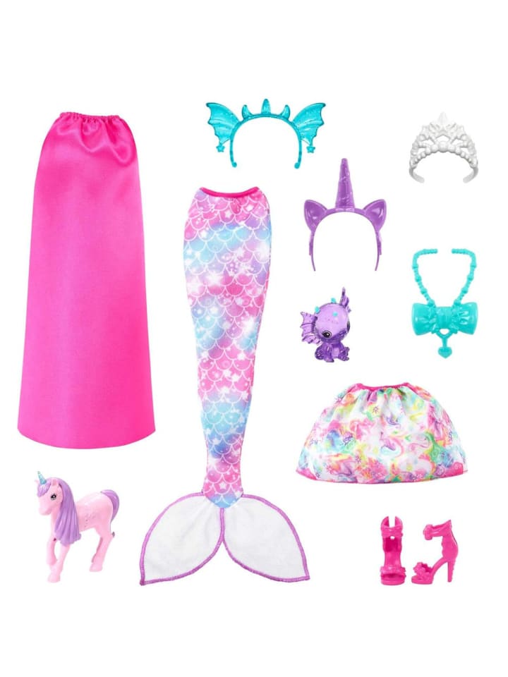 Barbie Dreamtopia 3 in 1 | Barbie Spiel-Set | Puppe & Kleidung | Mattel HLC28 günstig kaufen onesize