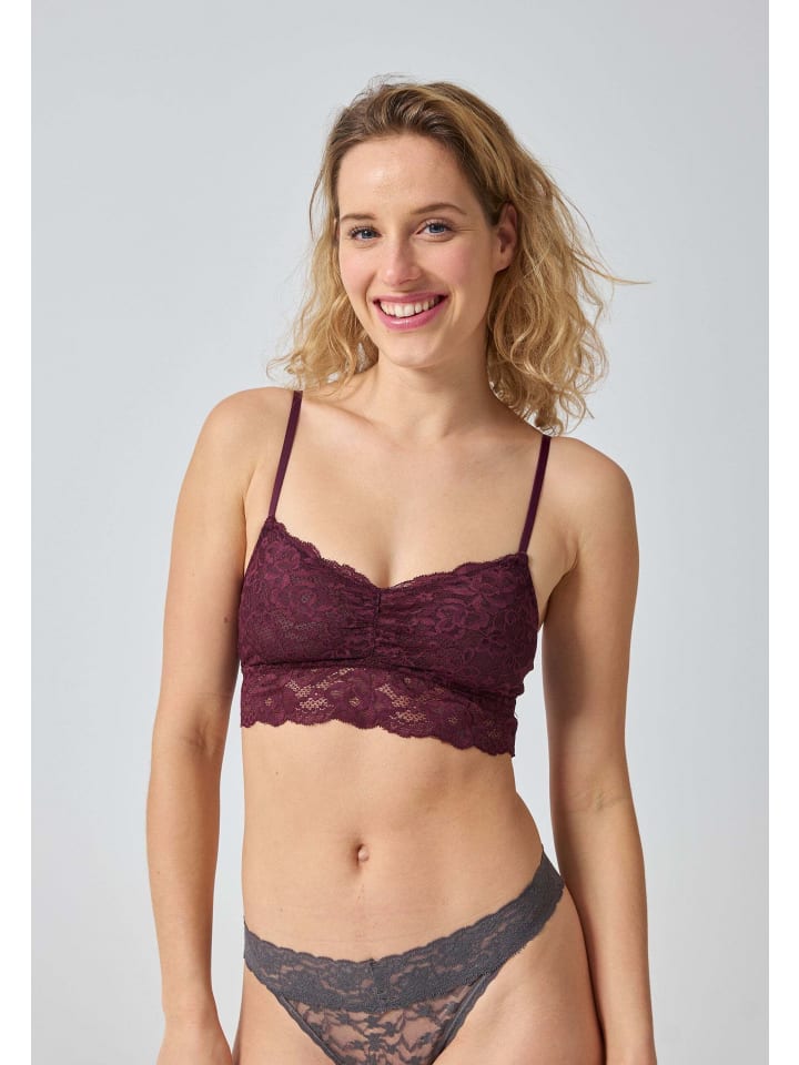 SNOCKS Spitzen-BH Damen 1 Stück in Weinrot günstig kaufen