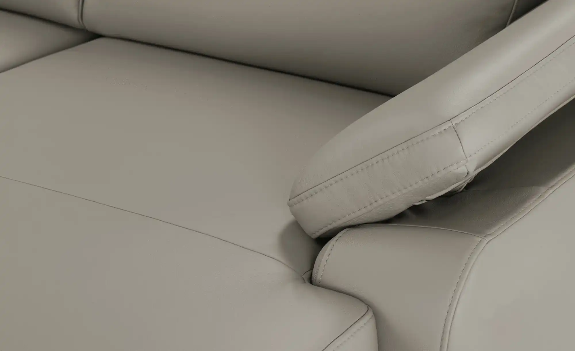 Kollektion Kraft Wohnlandschaft mit Sitz- und Rückenbezug aus Leder Kathi