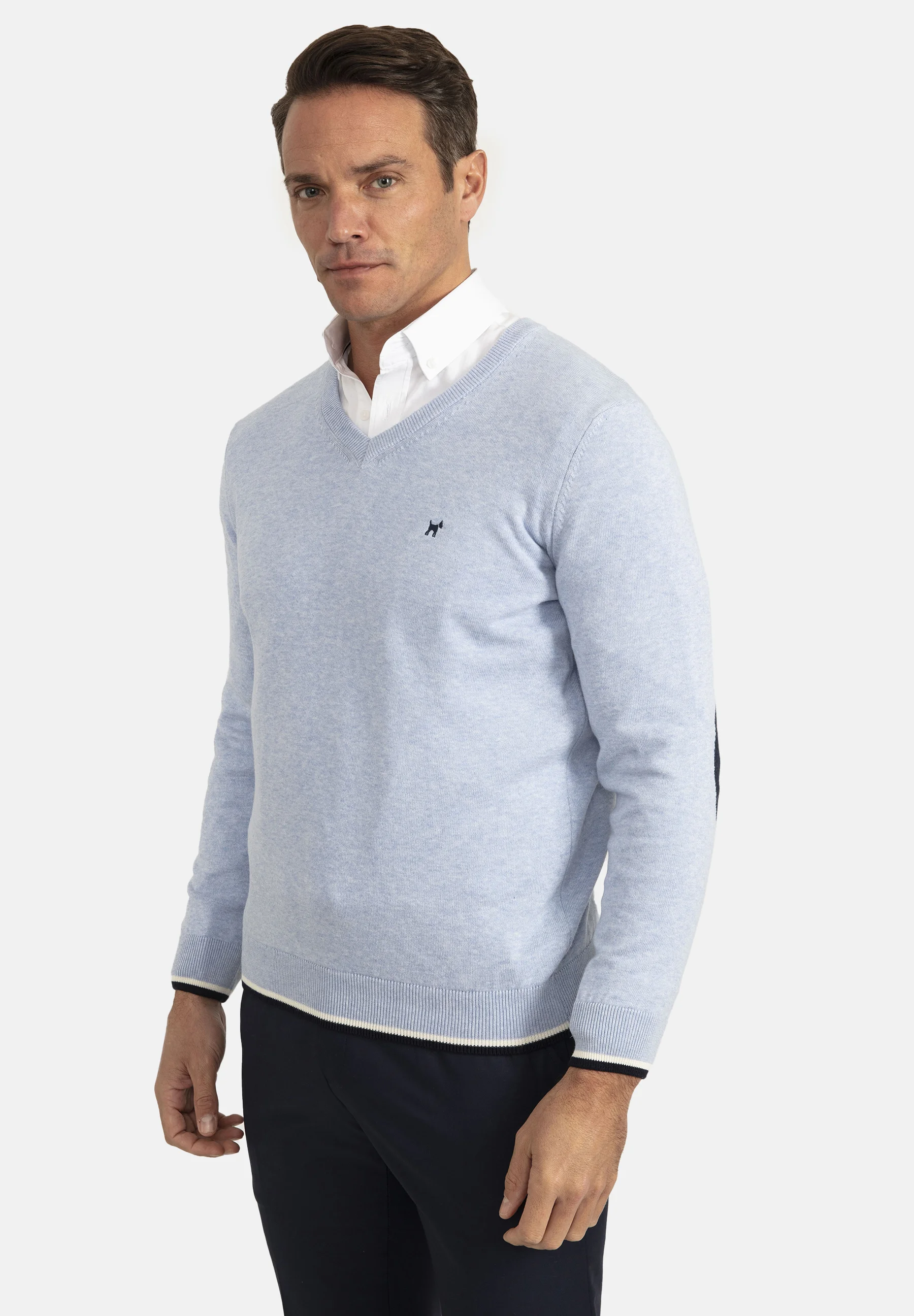 Suéter Williot ARM PACTH DETAIL V-NECK