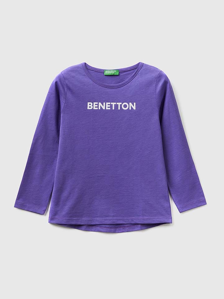 Benetton Longsleeve in Lila günstig kaufen