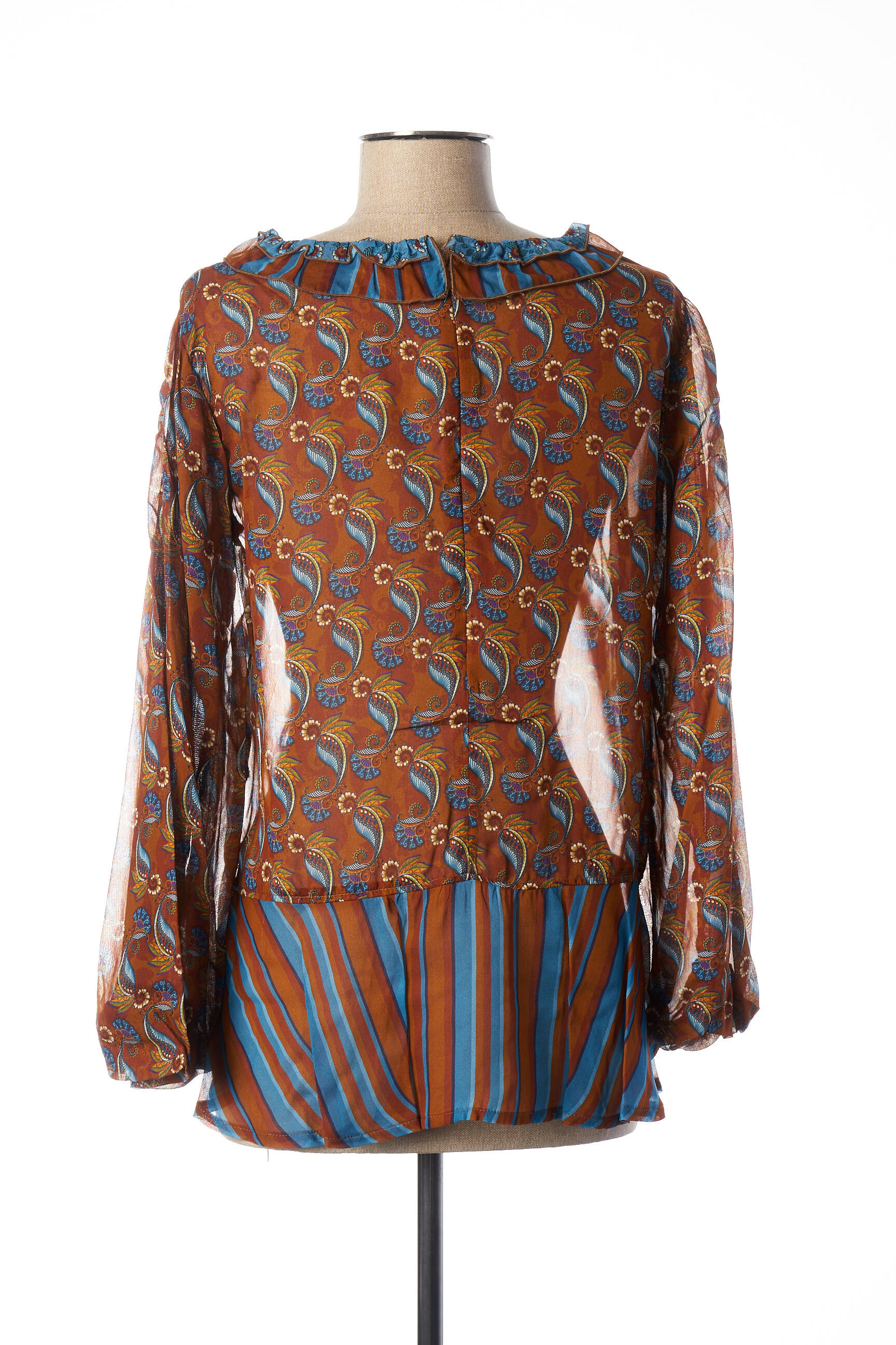 Paul Brial Tuniquemanchecourte Femme couleur marron