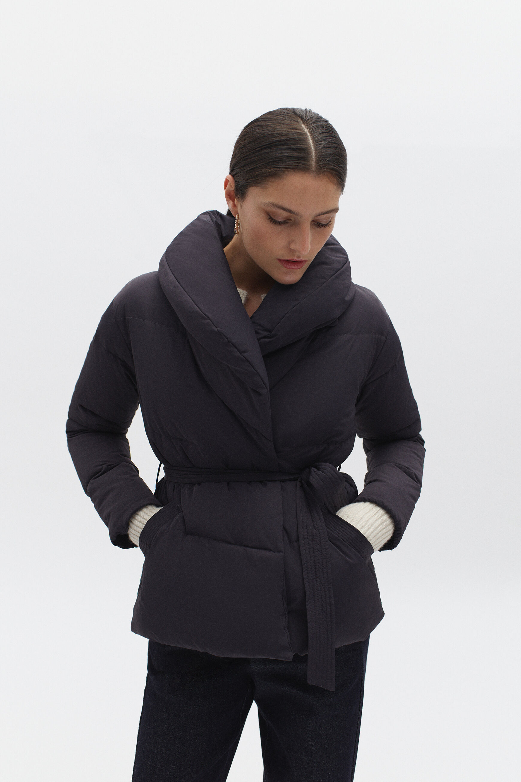 doudoune nana gris fonce femme