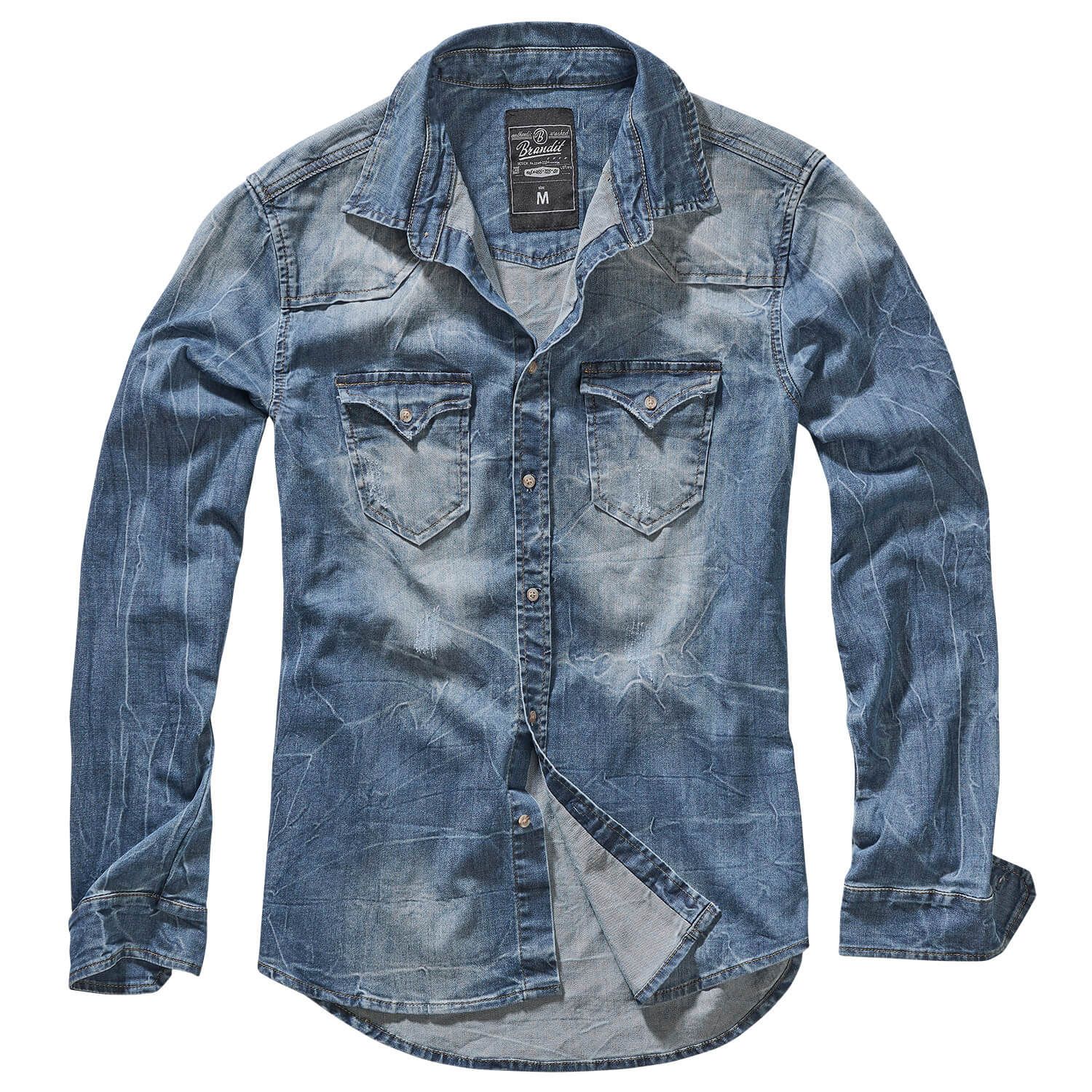 Riley Denimshirt Langarm Hemd