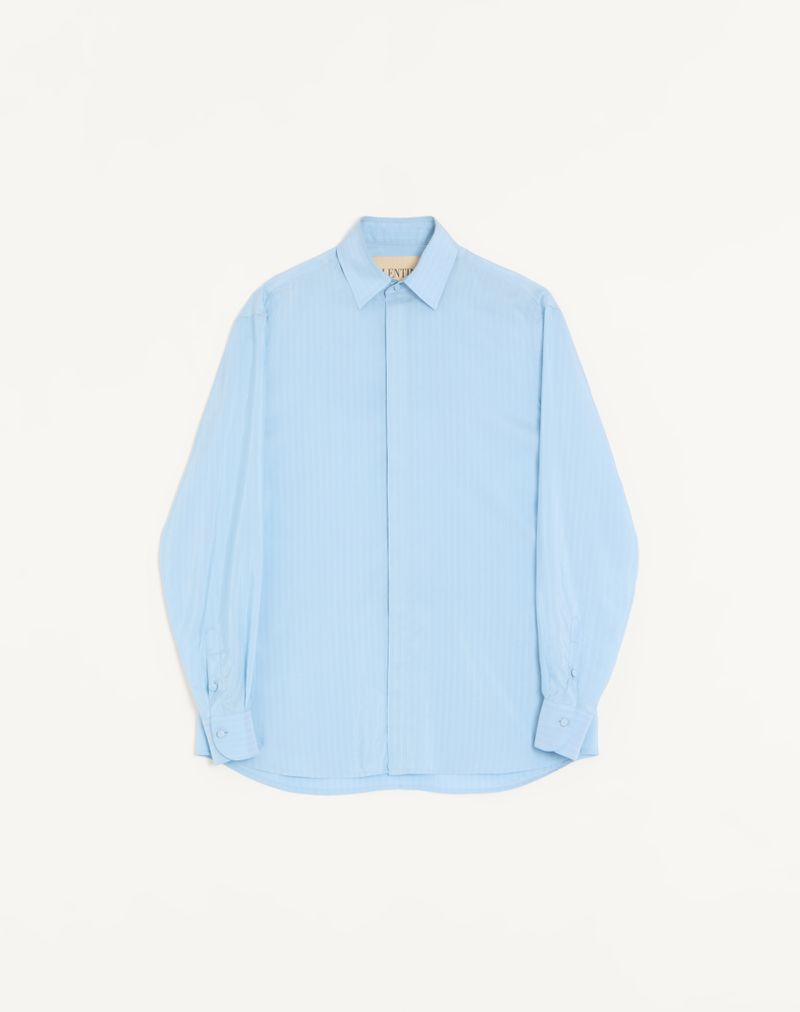 Camisa de seda listrada Valentino