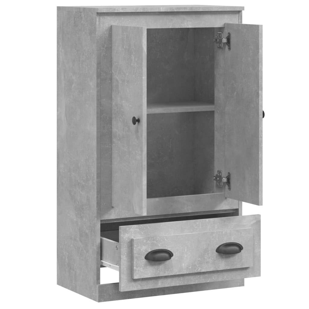vidaXL Anrichte Highboard Betongrau 60x35,5x103,5 cm Holzwerkstoff Kommode
