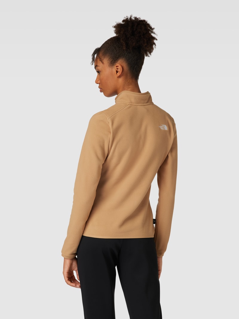 Sweatshirt mit Label-Stitching Modell 'DUSTY' in camel