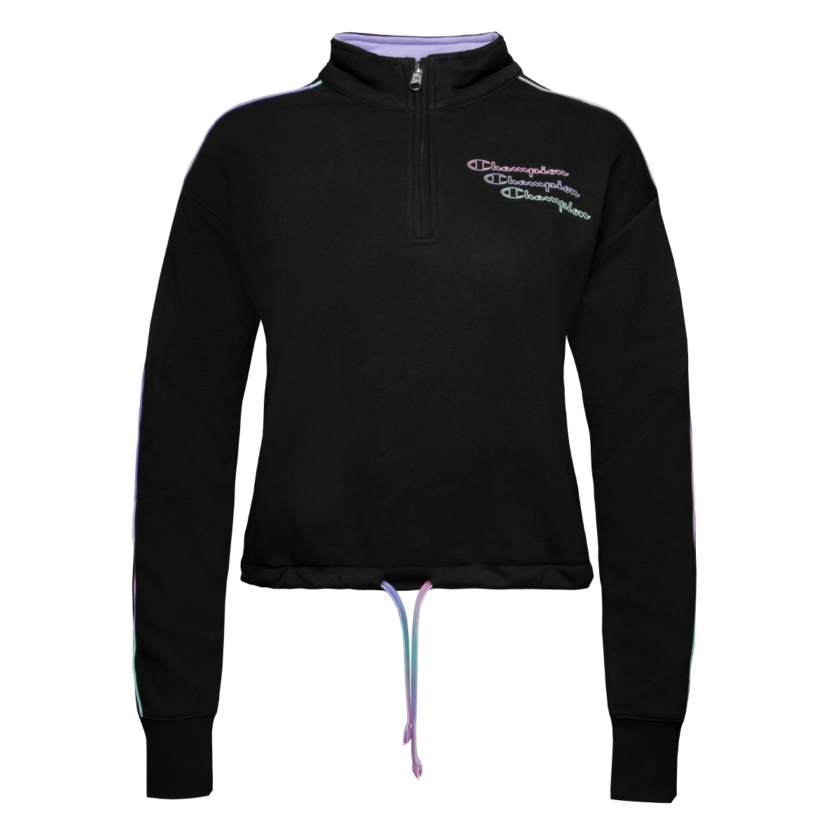 Champion Half Zip Sweatshirt schwarz