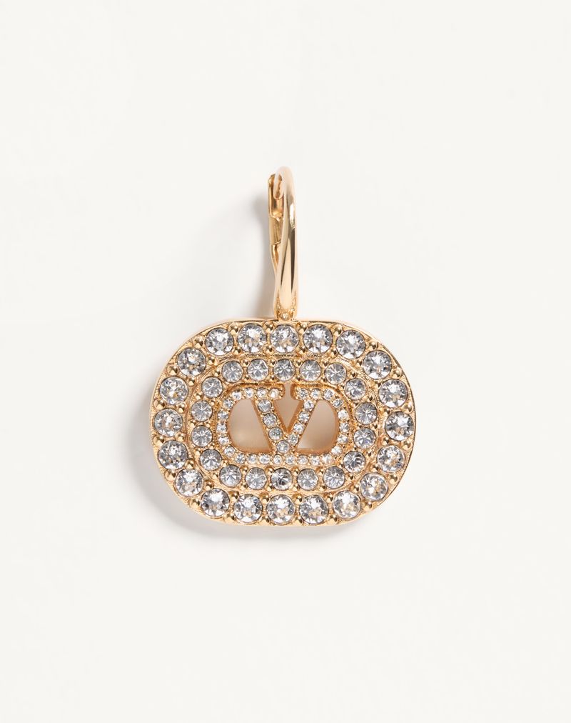 Brincos exclusivos VLogo em metal, cristais Swarovski®