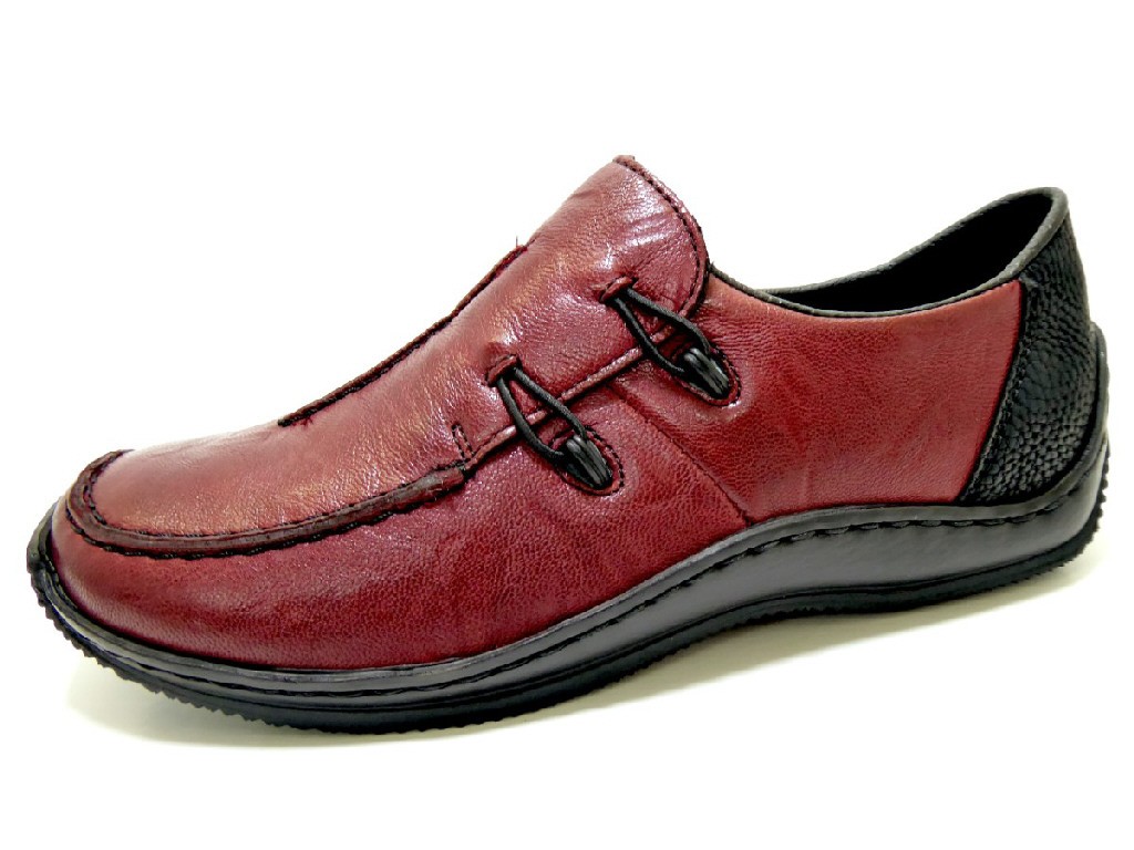 RIEKER Klassische Slipper rot