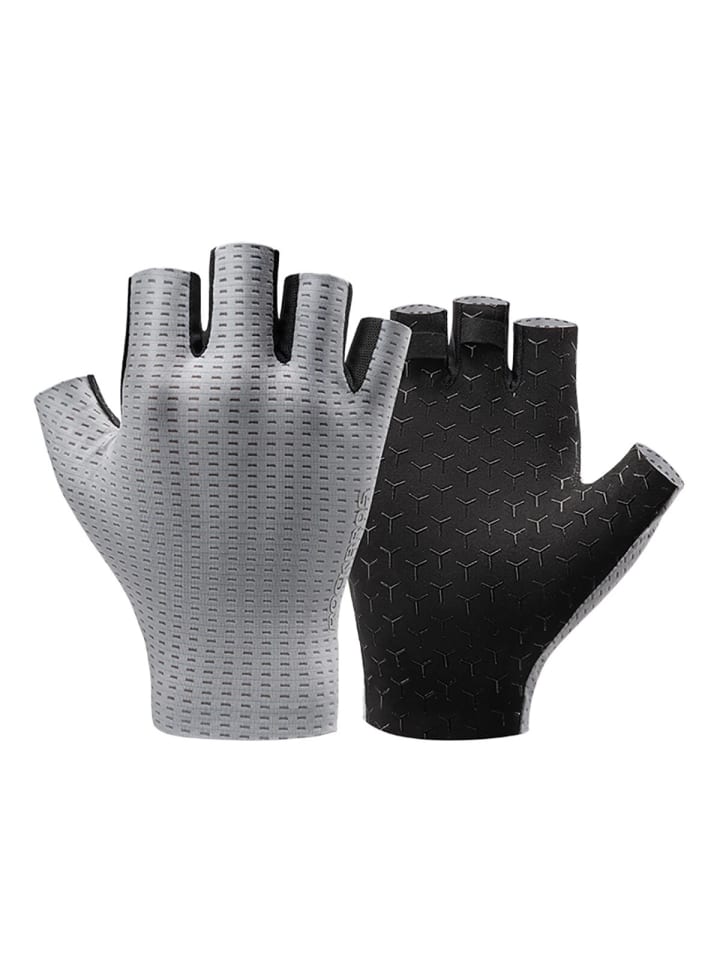 Rockbros Rockbros Atmungsaktive Kurzfinger-Fahrradhandschuhe Grün S in Grau günstig kaufen
