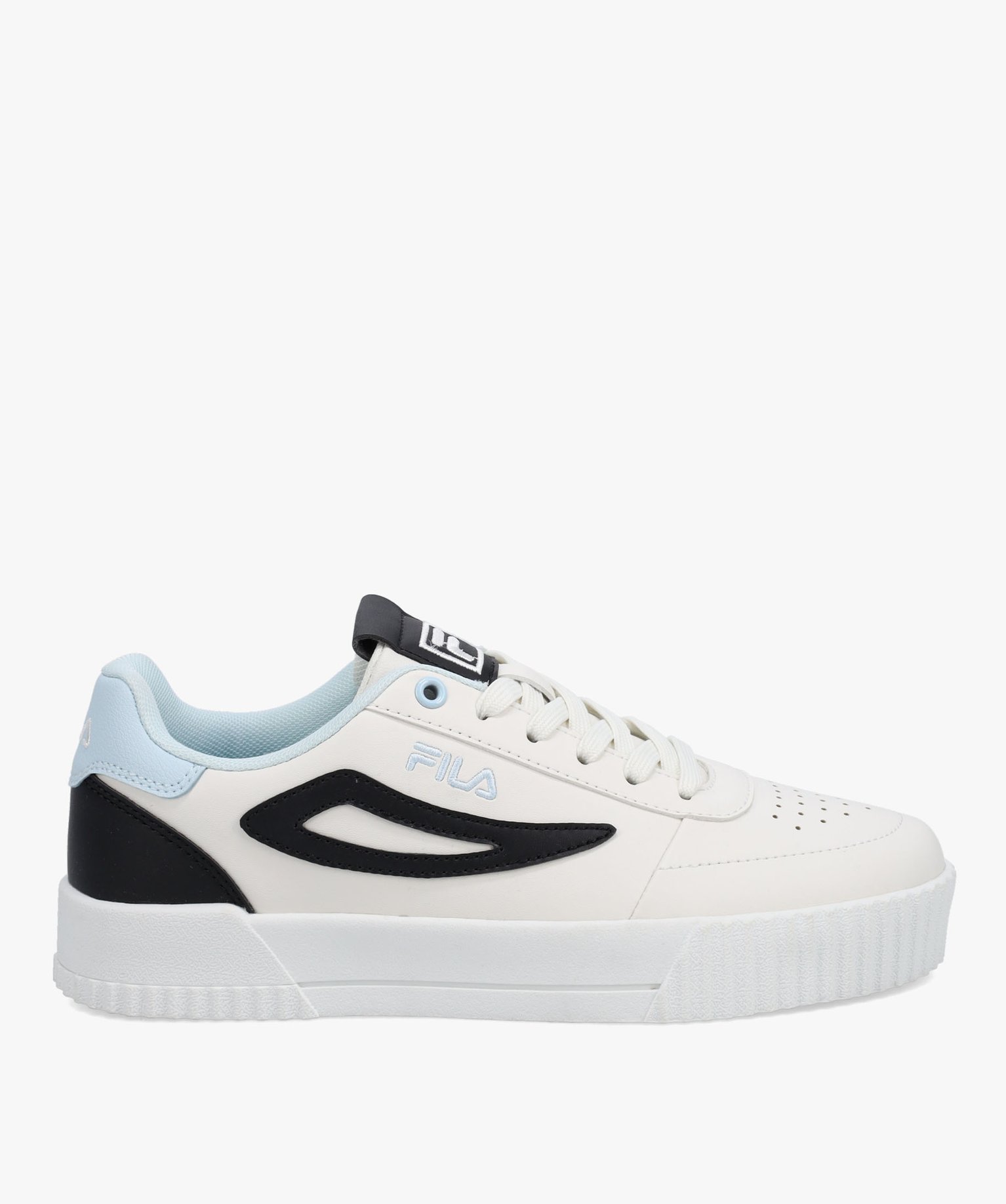 Tennis femme à détails colorés fermeture lacets – Fila ... ecru | GEMO