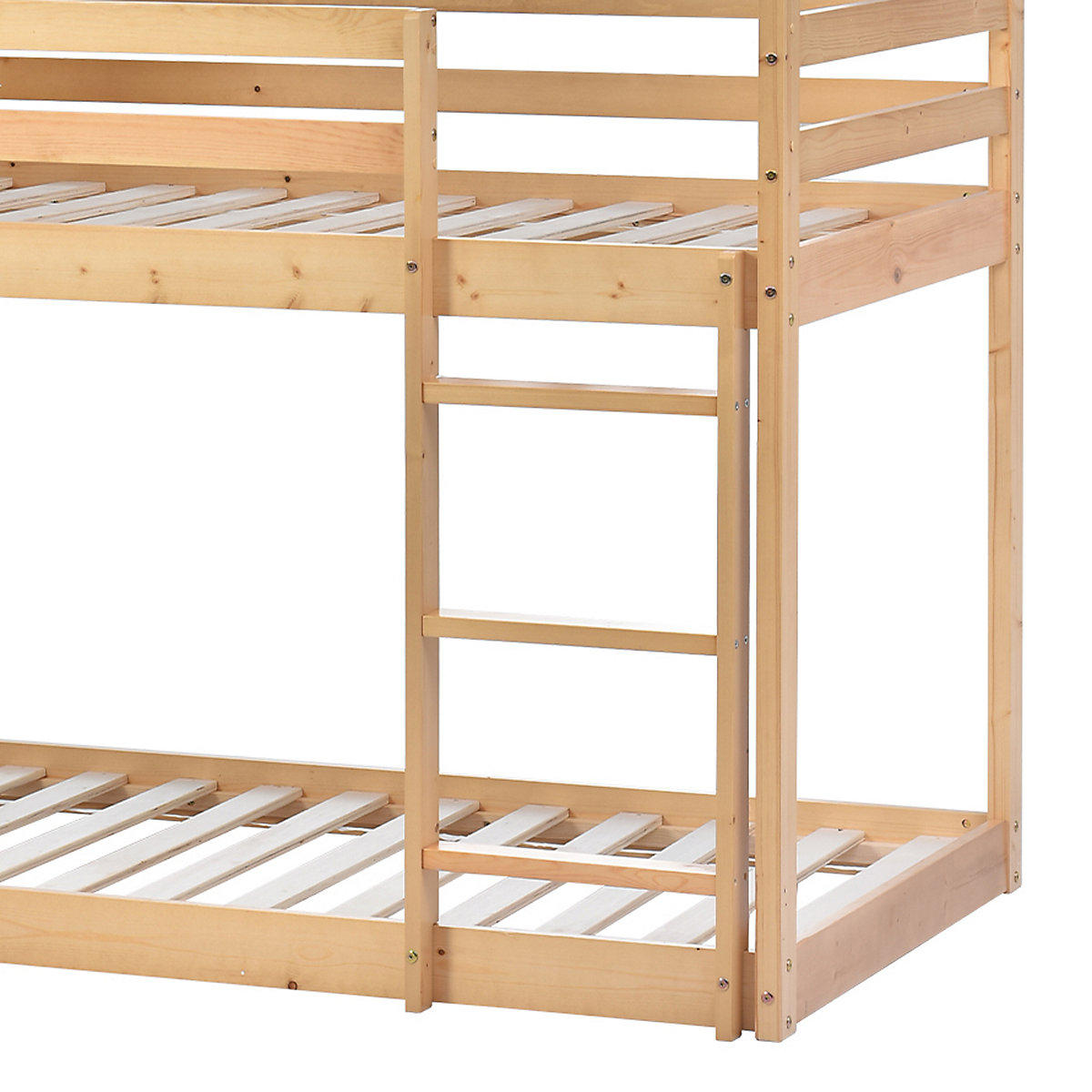 Etagenbett Kinderbett, Holz, Etagenbett 90 X 200 cm, Kinder hausbett, mit Dach, Leiter und Lattenrost