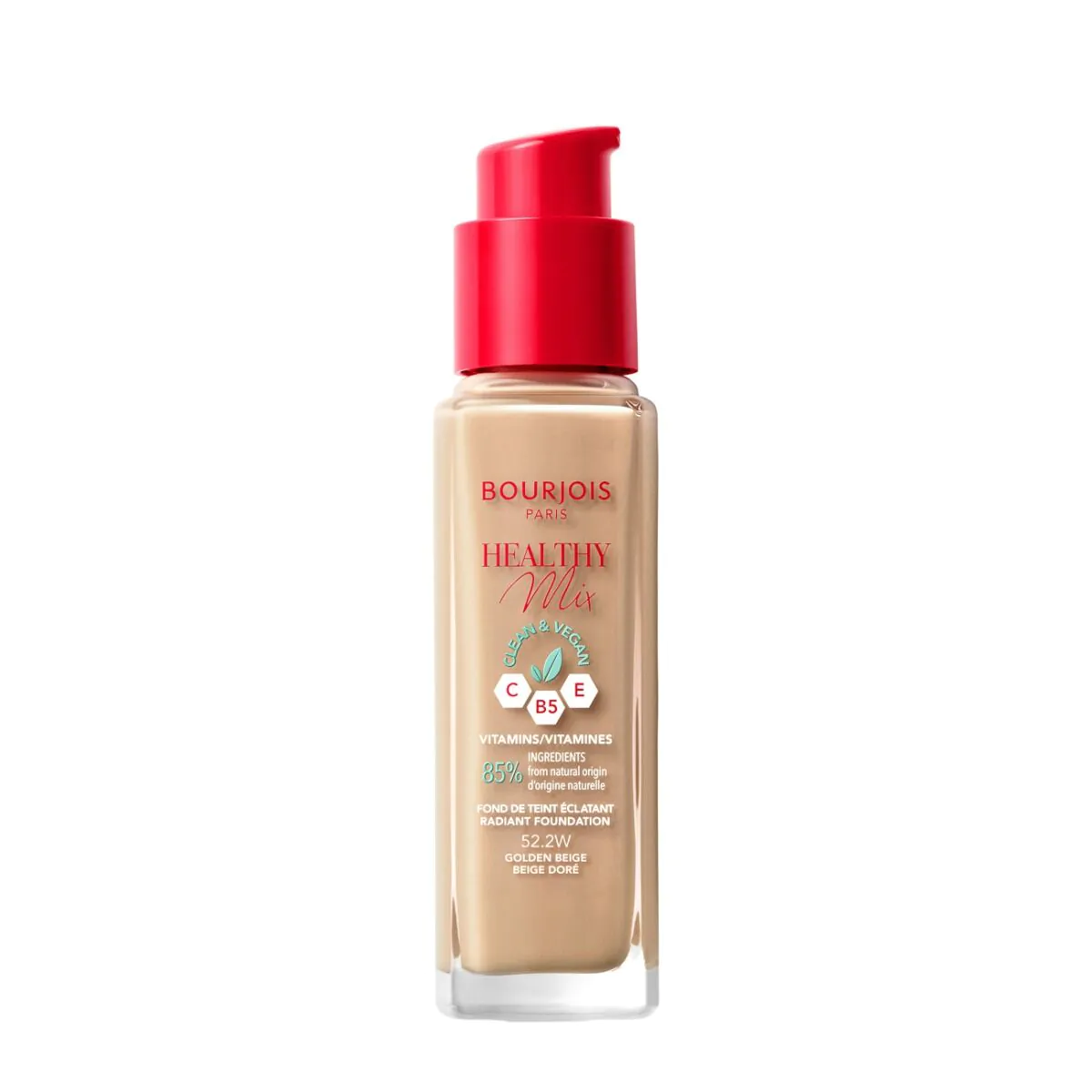 Bourjois Healthy Mix Clean & Vegan podloga za lice u nijansi 52.2 Golden Beige