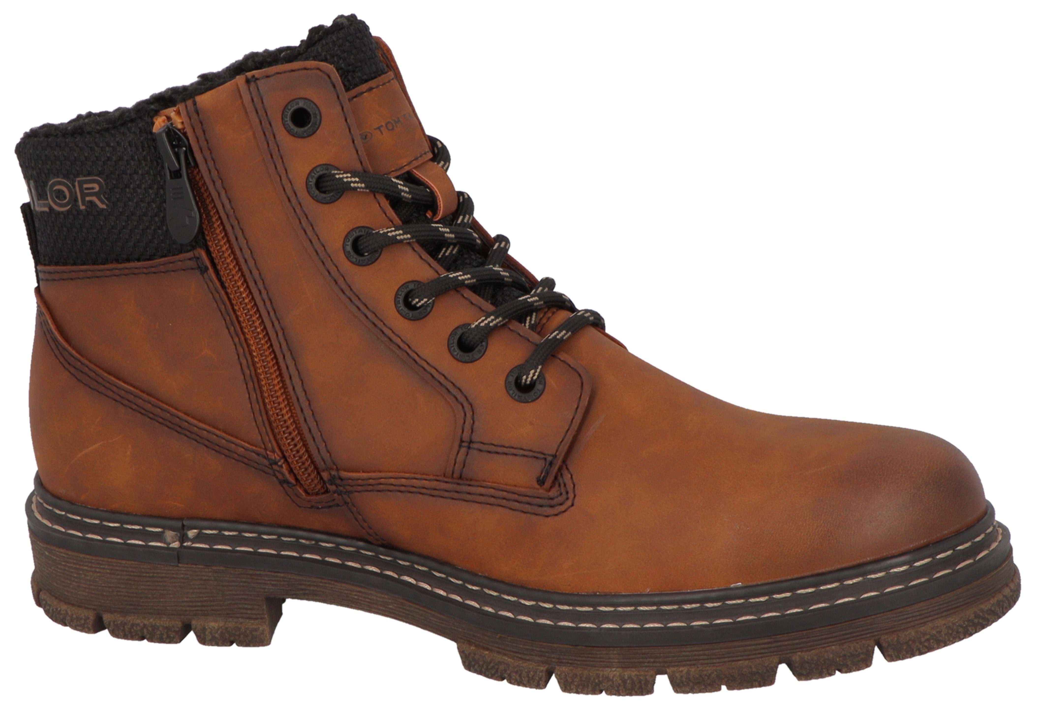 TOM TAILOR Winterboots mit gepolstertem Schaftrand, Weite H