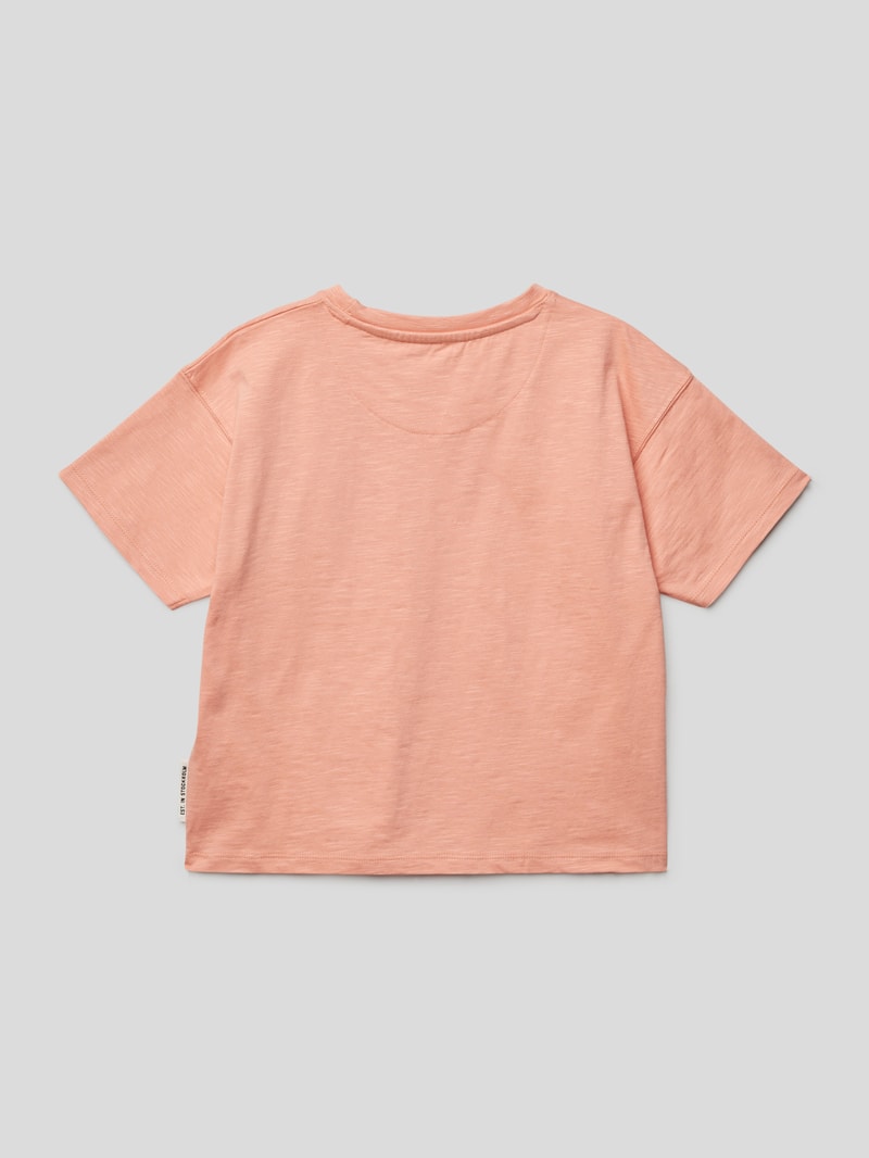 T-Shirt mit Statement- und Logo-Print in offwhite