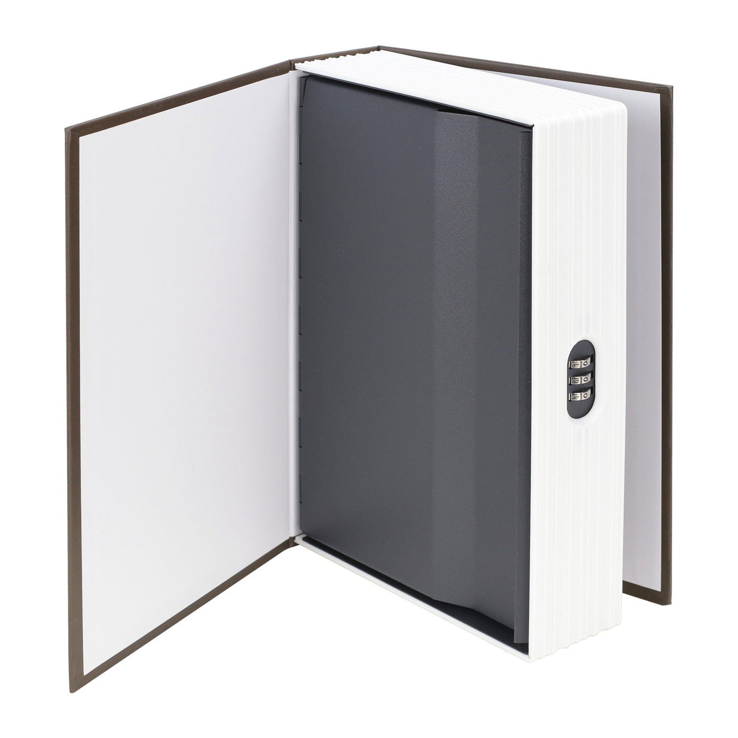 HMF Buchtresor English Dictionary, Buchtresor Geldversteck mit Zahlenschloss, 23,5 x 15,5 x 5,5 cm, Braun
