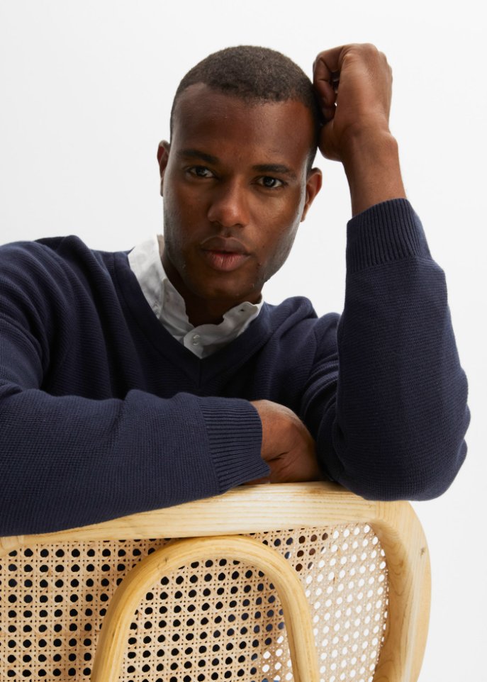 Essential Pullover mit V-Ausschnitt