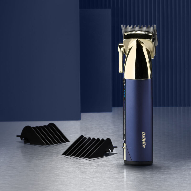 Super-X Metal Series Cordless Hair Clipper (GoldBlue)