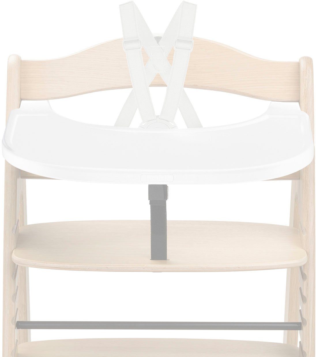 Hauck Hochstuhltablett Arketa Click Tray, White, Kunststoff, aus recyceltem Material