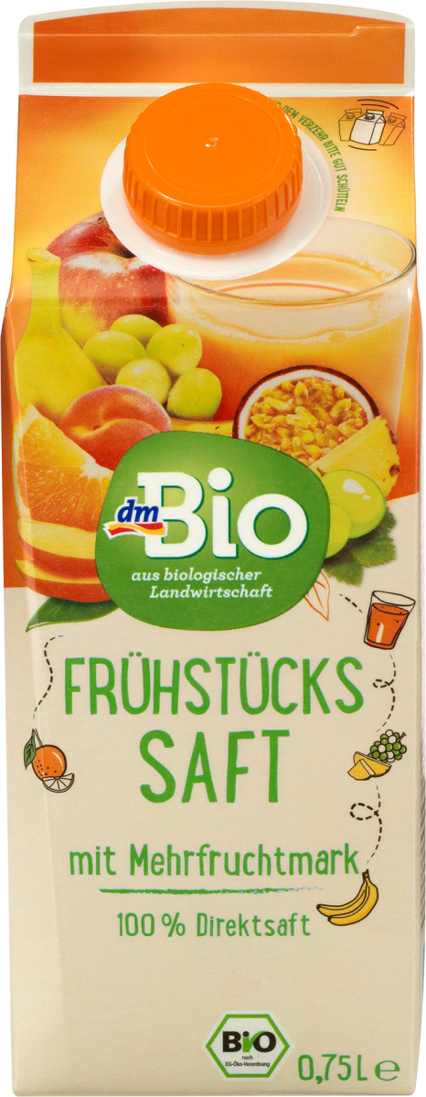 Direktsaft, Frühstückssaft mit Mehrfruchtmark, 750 ml