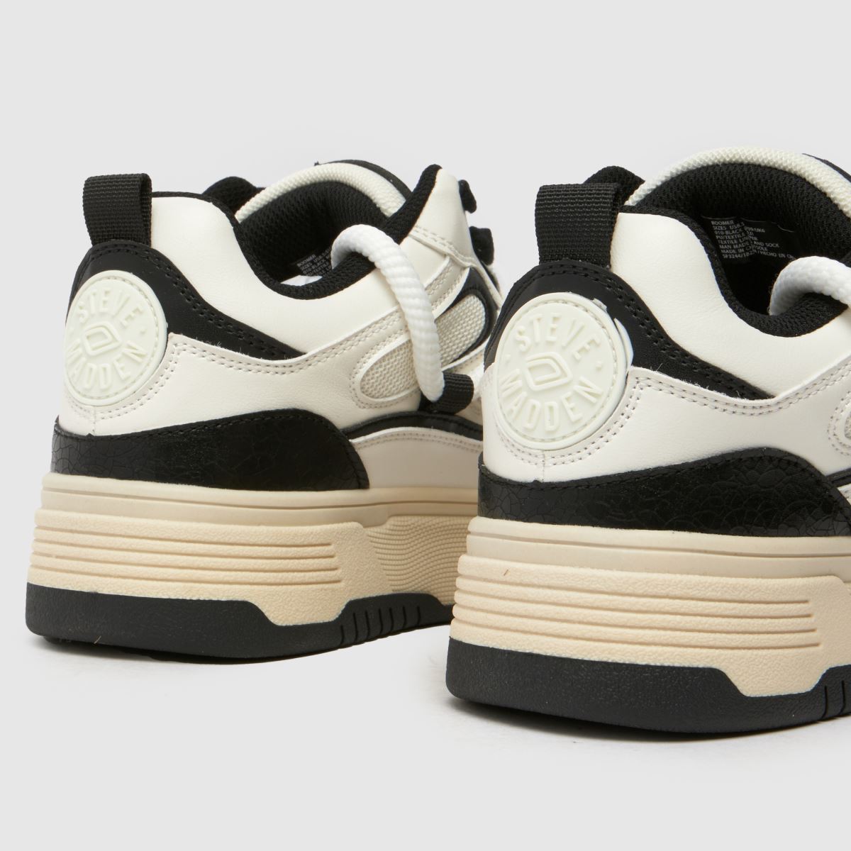 Steve Madden – Boomer – Vita, flerfärgade skateskor