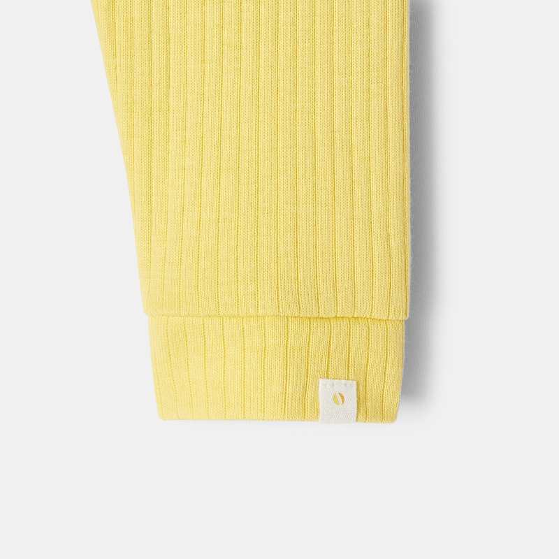 Legging en coton bio jaune naissance Absorba