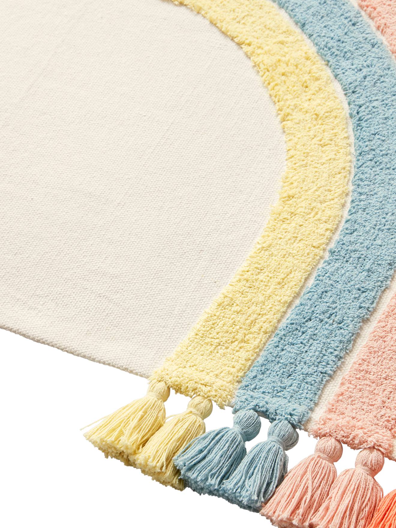 Tapis Arc-en-ciel rose multicolore