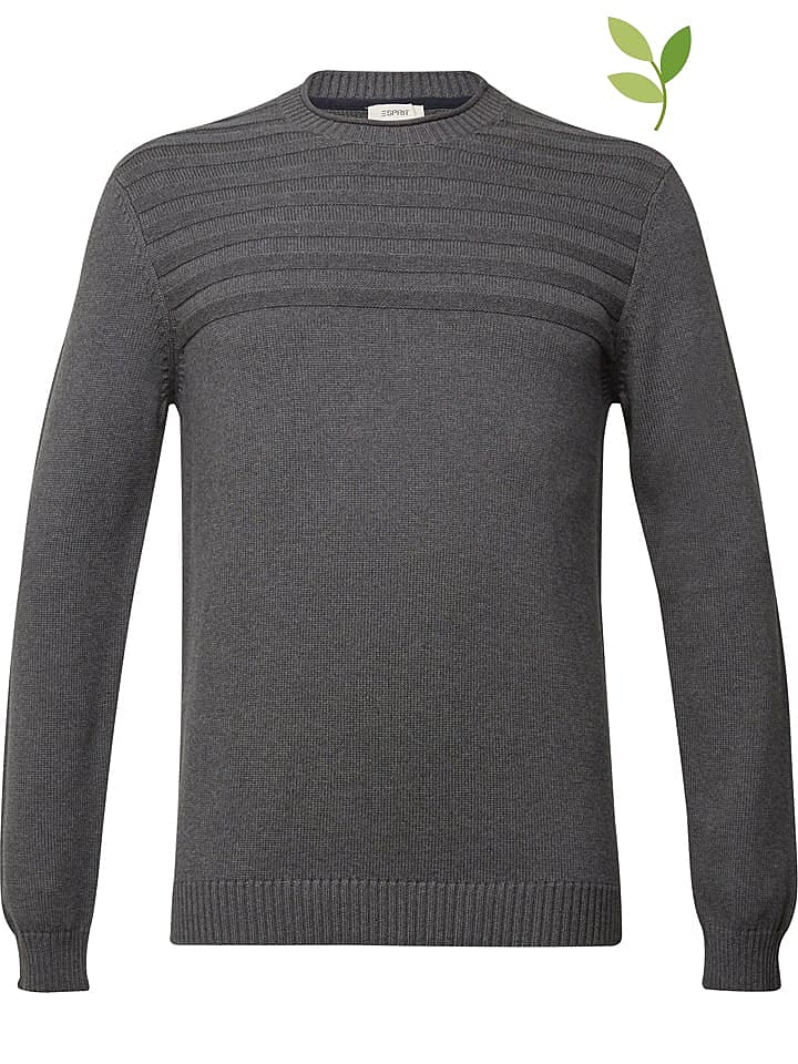 ESPRIT Pullover in Anthrazit günstig kaufen XXL