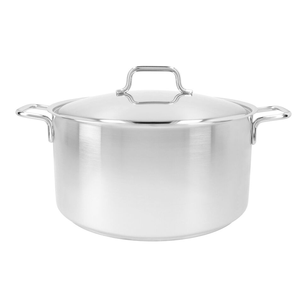 Bratentopf mit Deckel 28 cm, 18/10 Edelstahl