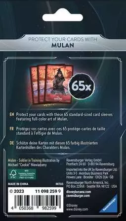 Disney Lorcana: Aufstieg der Flutgestalten - Kartenhüllen Mulan