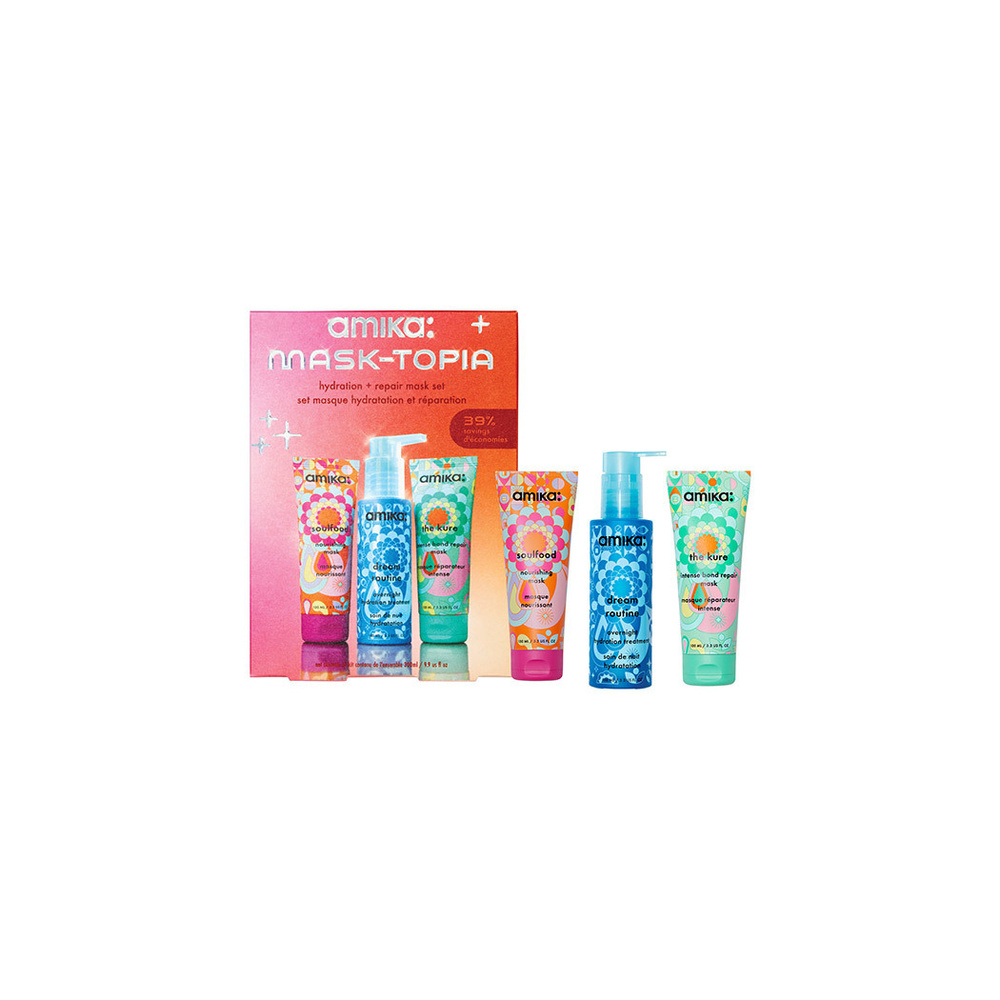 Amika Mask-topia Hydration + Repair Set Soin des cheveux