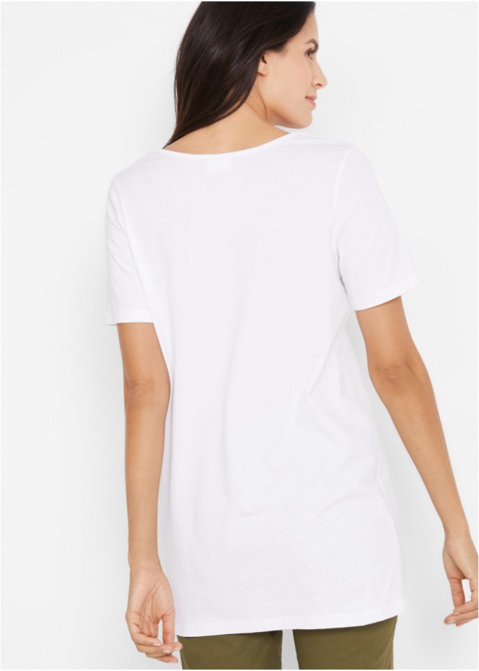 Basic Long-T-Shirt 2er-Pack, Kurzarm