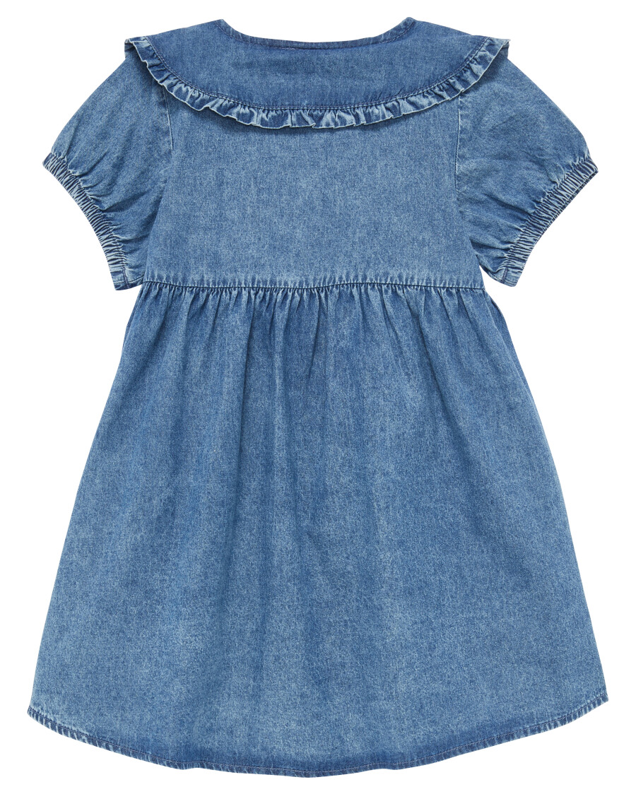 Jeanskleid mit Bubikragen
