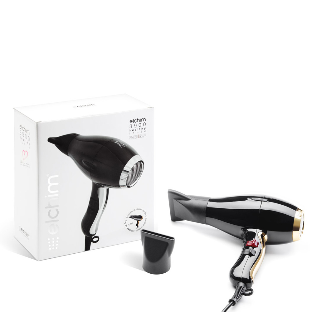 elchim 3900 Healthy ionic Noir &  Or Sèche-cheveux