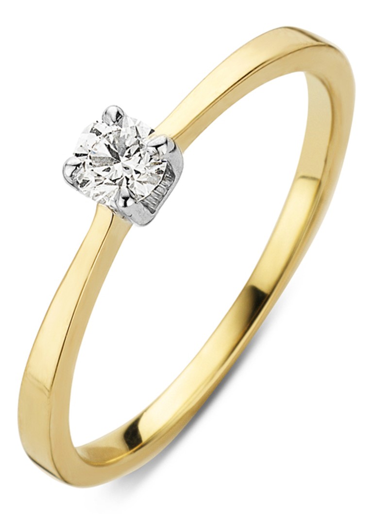 Bague en or Diamond Point avec diamant de 0,15 ct Starlight