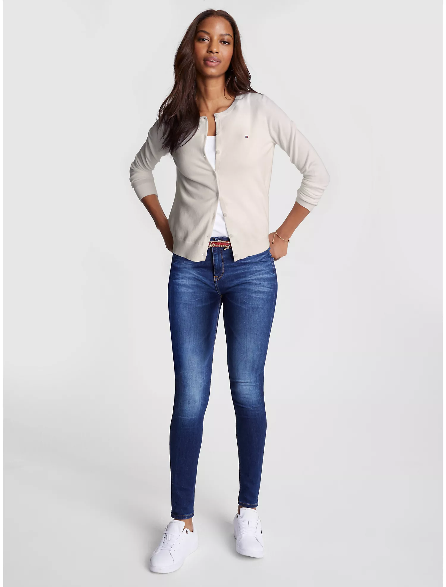 Solid Button-Up Cardigan