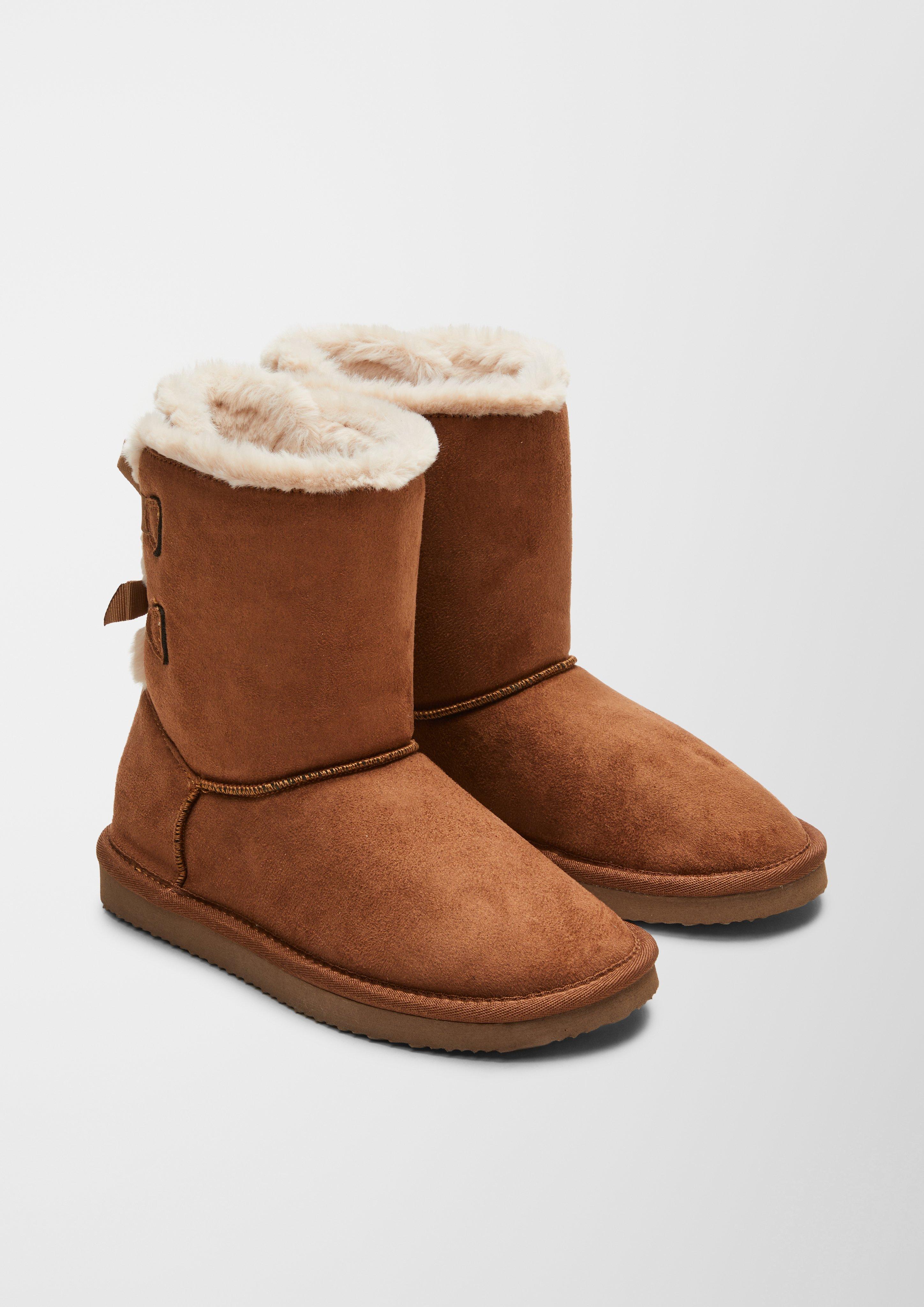 Gefütterte Velours-Stiefel  6006644-305