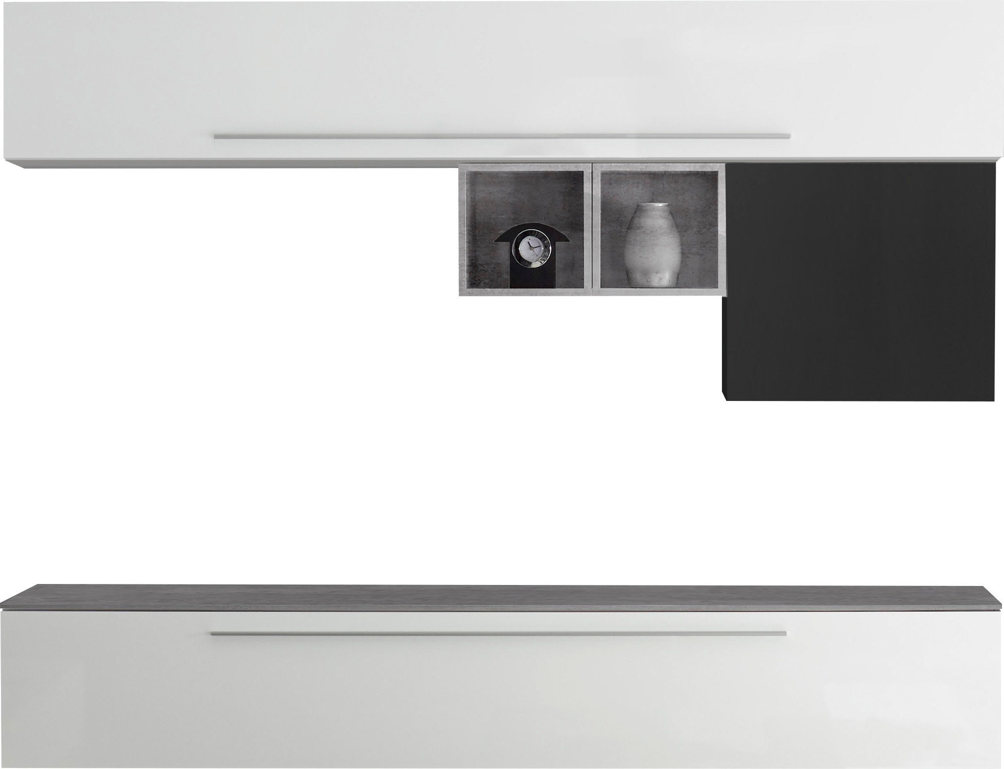 LC Wohnwand Infinity, (Set, 4-St)