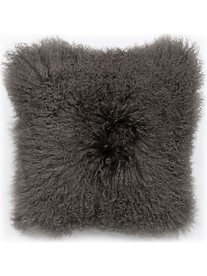 Hofbrucker Kissen mit Schaffell in Grau günstig kaufen 40x40 cm