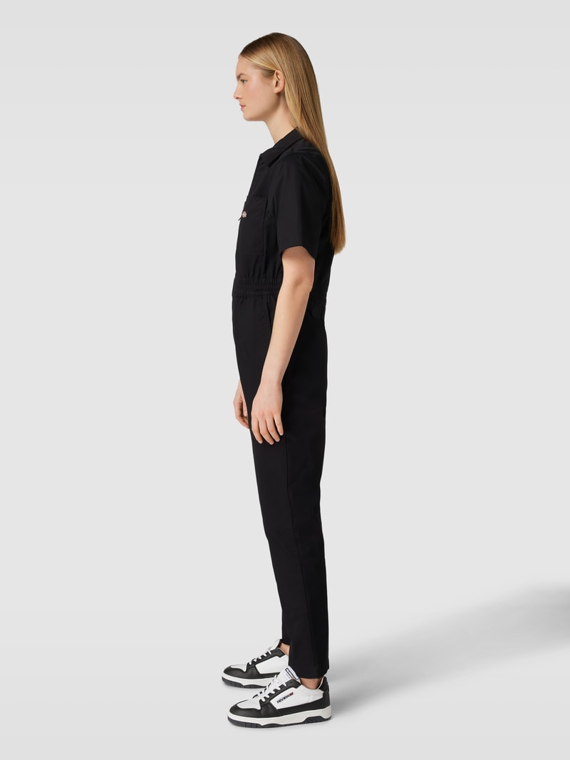 Jumpsuit mit kurzen Ärmeln Modell 'VALE' in schwarz