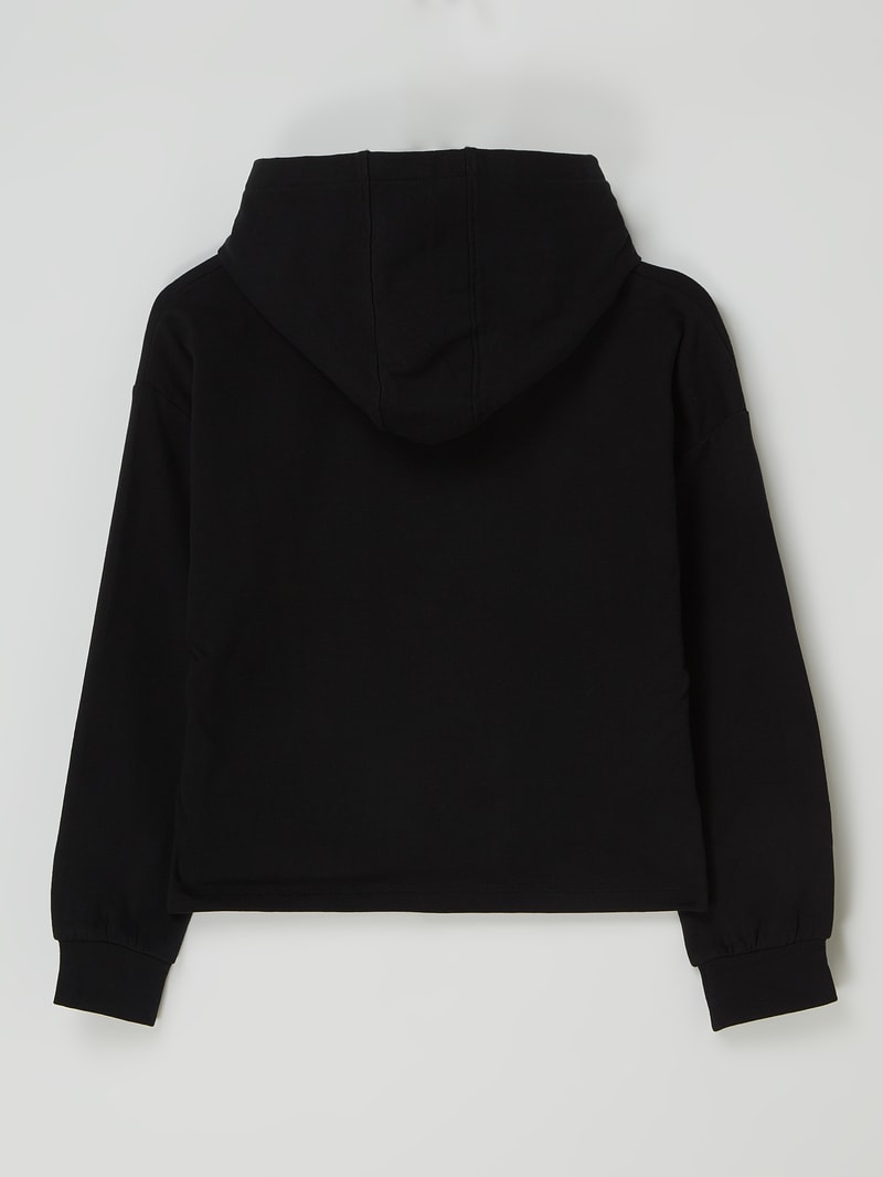 Hoodie mit Message in schwarz