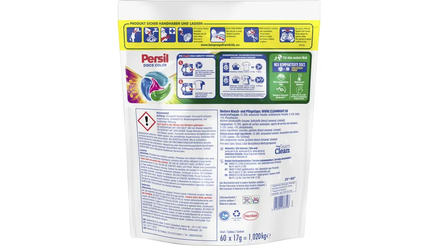 Persil 4in1 DISCS Color Excellence 60WL Colorwaschmittel 1.1 kg