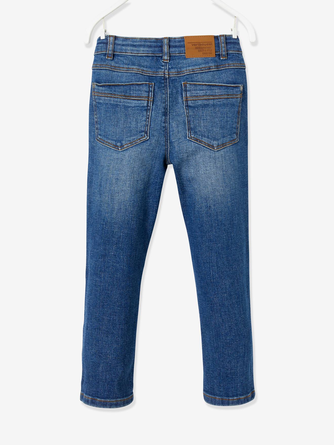 Jean droit relax forme loose garçon stone
