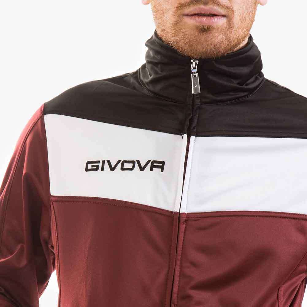 Givova Tuta Campo Trainingsanzug dunkelrot/schwarz