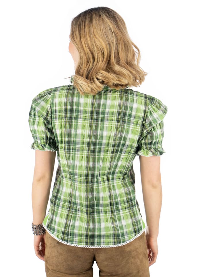 OS-Trachten Trachtenbluse Klosy in giftgrün günstig kaufen