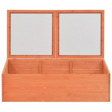 vidaXL Gewächshaus Anzucht Blumen Obst Gemüse Gewächshaus Holz 100x50x34 cm