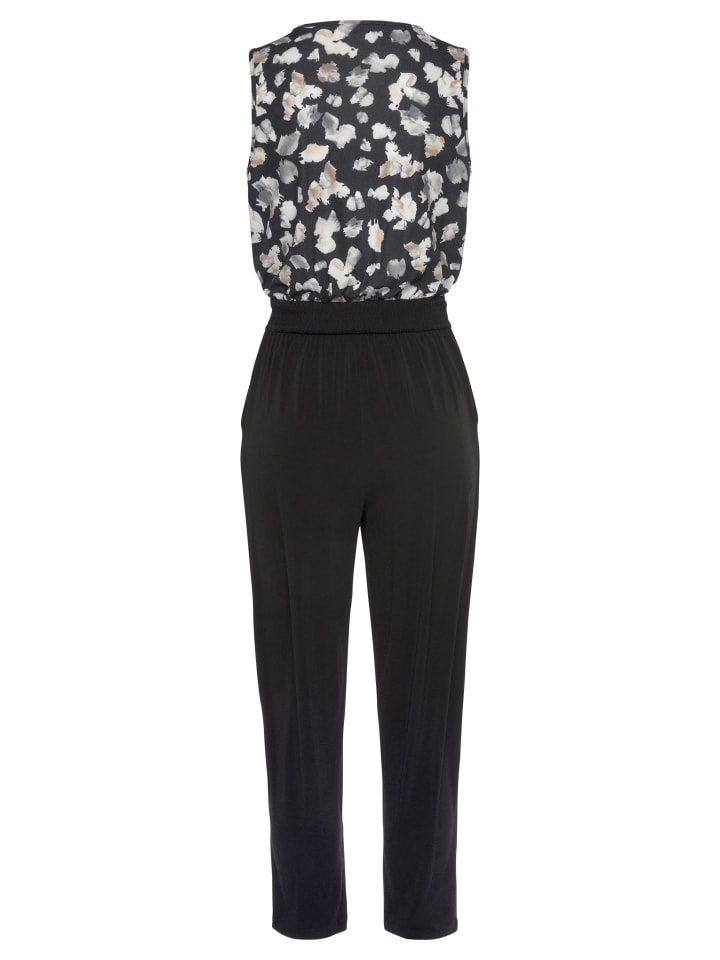 LASCANA Overall in schwarz-beige-bedruckt günstig kaufen