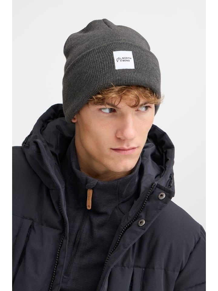 North Bend Strickmütze NBLou U 203689MMM vielseitige und warme Mütze in grau günstig kaufen onesize